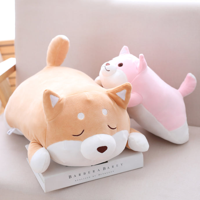 1pc 55cm Cute Fat Shiba Inu Dog Plush Pillow Stuffed Soft Cartoon Animal Toys Lovely Kids Baby Children Christmas Gift Dolls