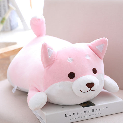 1pc 55cm Cute Fat Shiba Inu Dog Plush Pillow Stuffed Soft Cartoon Animal Toys Lovely Kids Baby Children Christmas Gift Dolls