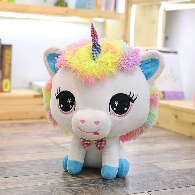 1pc 35cm Lovely Unicorn Plush Toys Soft Stuffed Cartoon Unicorn Dolls Cute Animal Horse Toys for Children Girls Birthday Gift